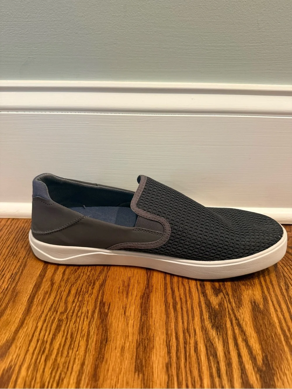 Olukai Men's Charcoal Grey Slip On